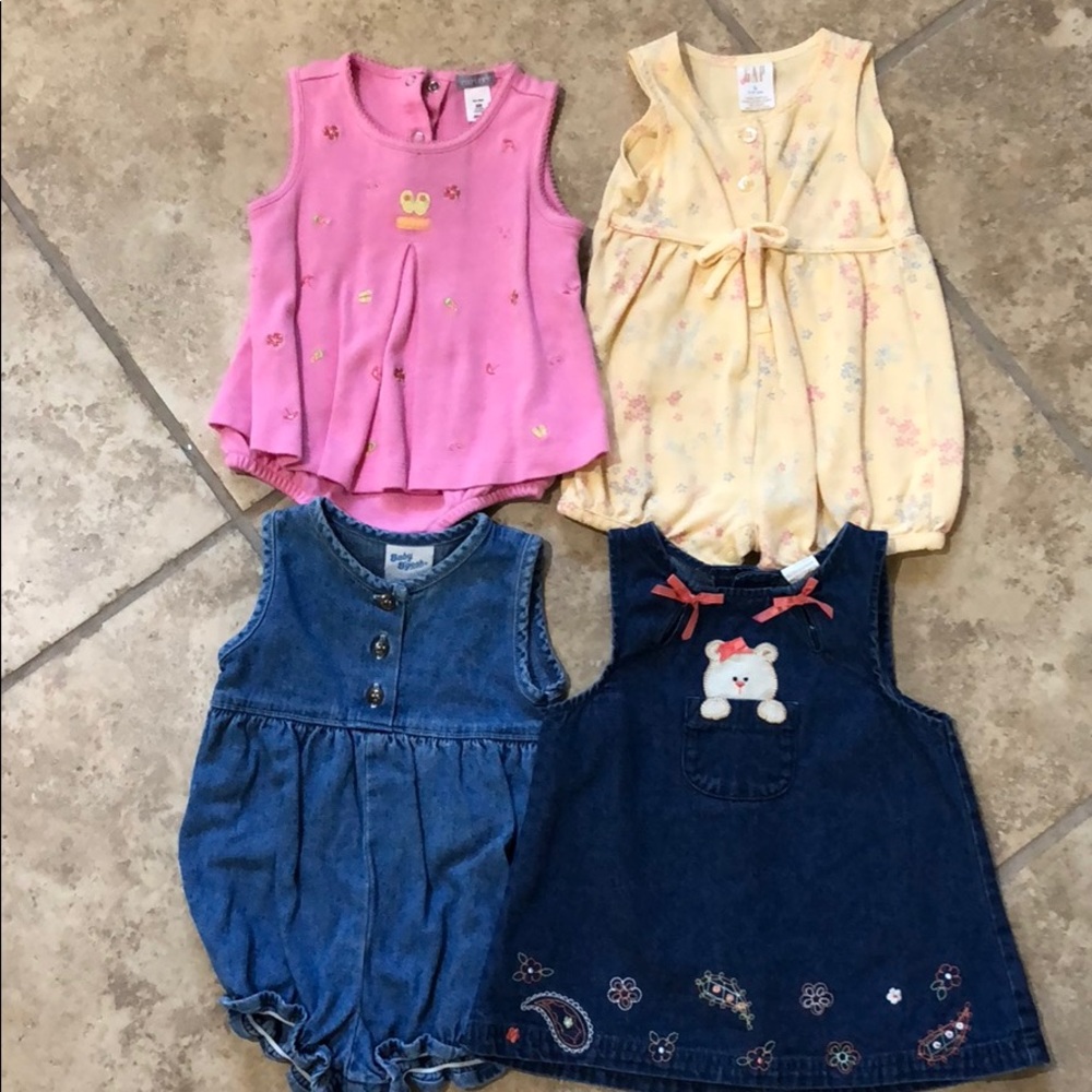 Romper/Dress Lot GAP, Carter’s, Baby B’Gosh